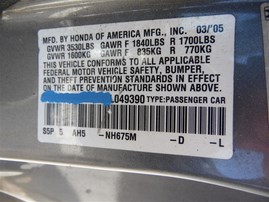 2005 HONDA CIVIC 2DOOR EX GRAY 1.7 AT A21343